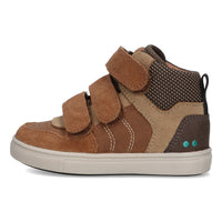 BunniesJR Lio Louw hoge sneakers jongens cognac