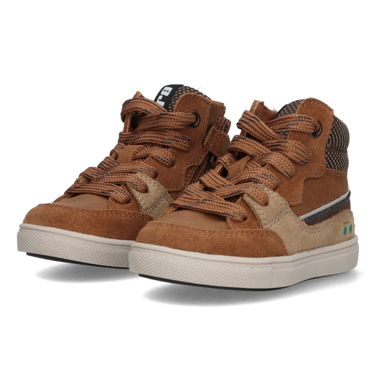 BunniesJR Liv Louw hoge sneakers jongens cognac