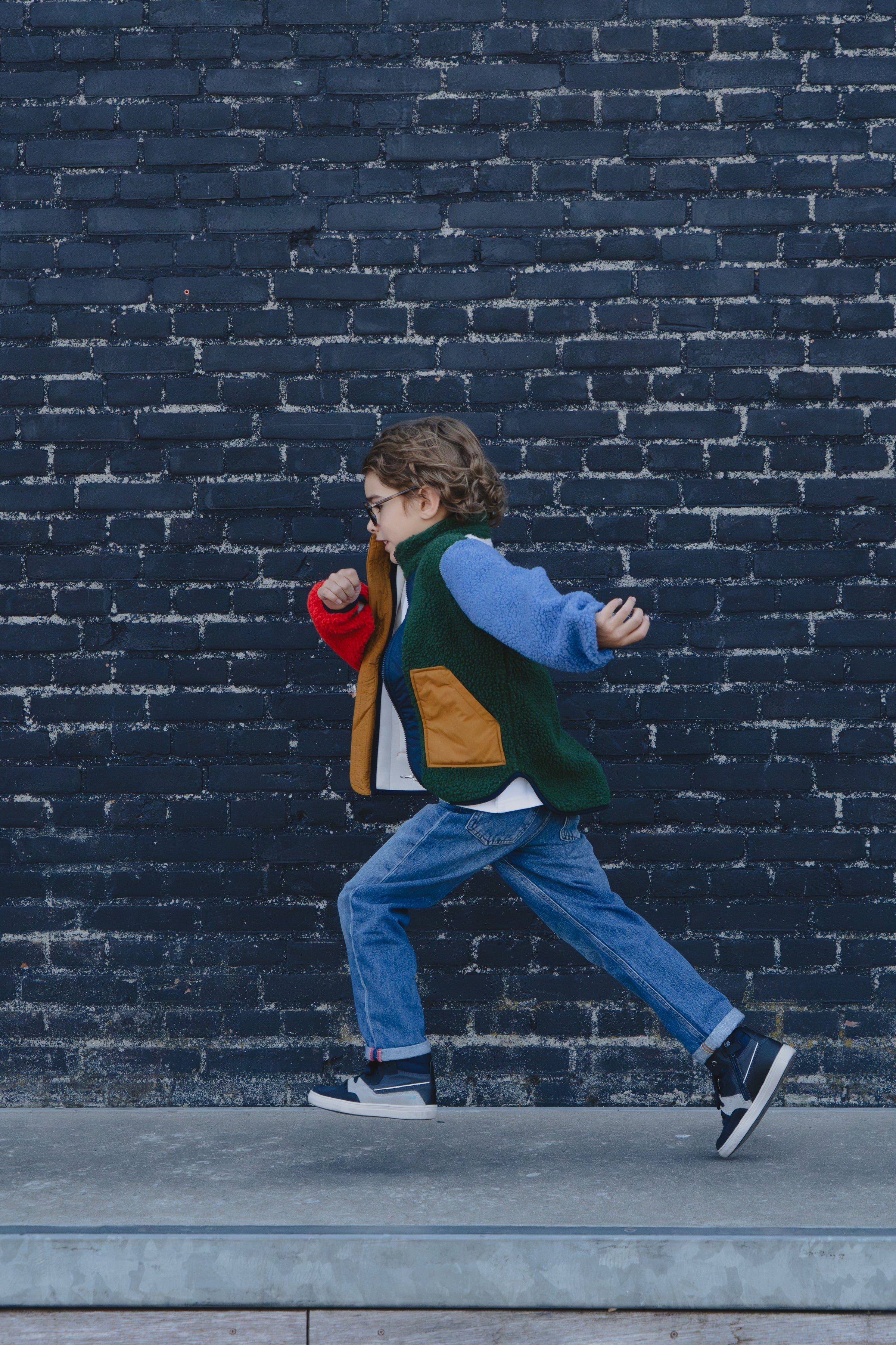 Liv Louw Hoge Sneakers Jongens Blauw