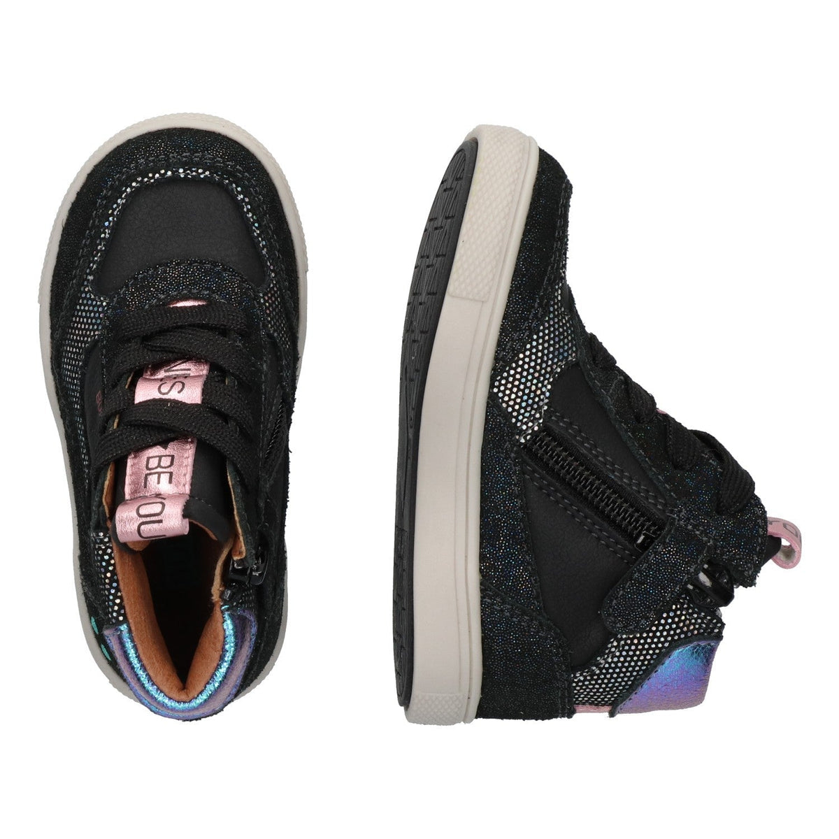 Lola Louw Hoge Sneakers Meisjes Zwart