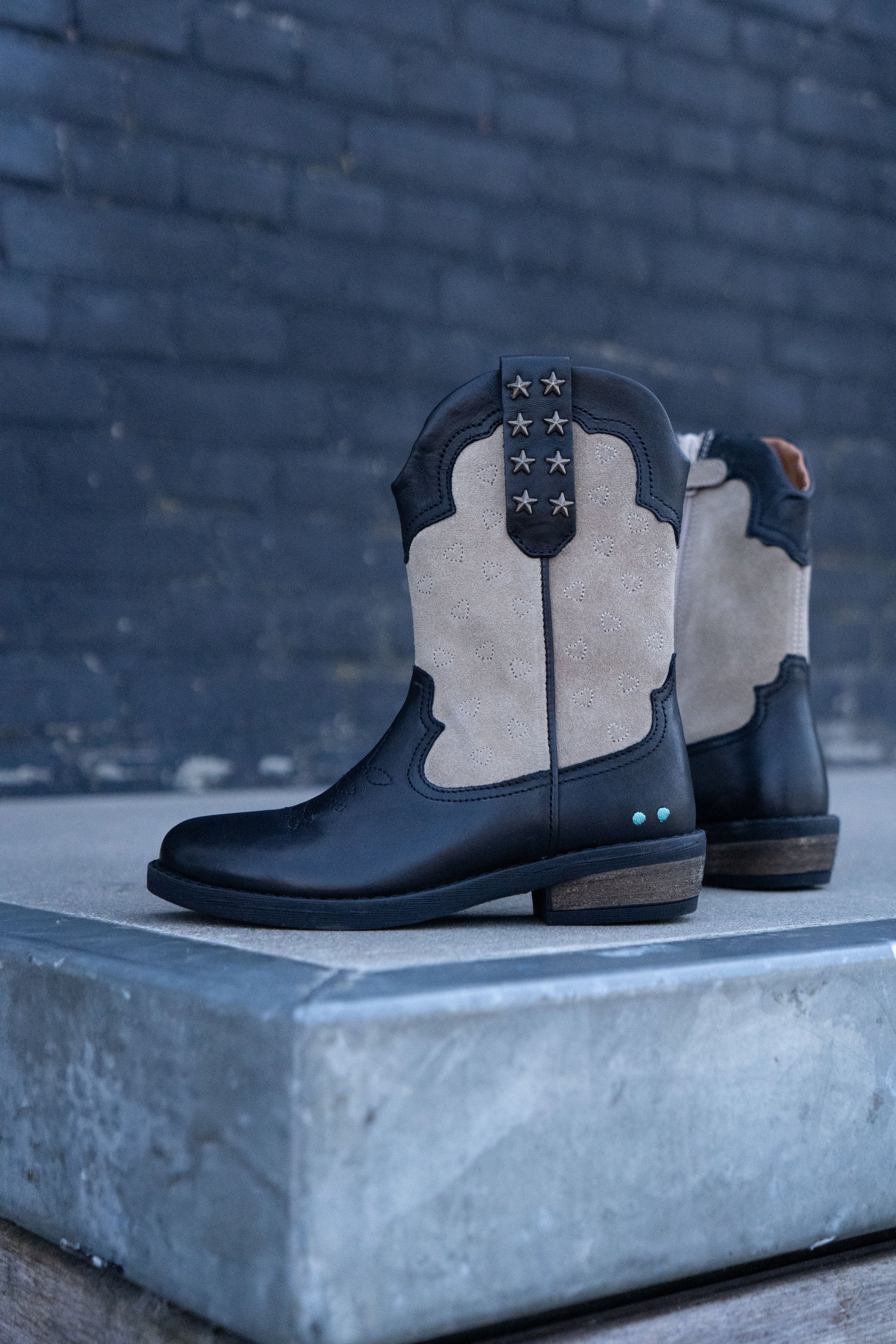Romee Rodeo Cowboy Boots Meisjes Zwart