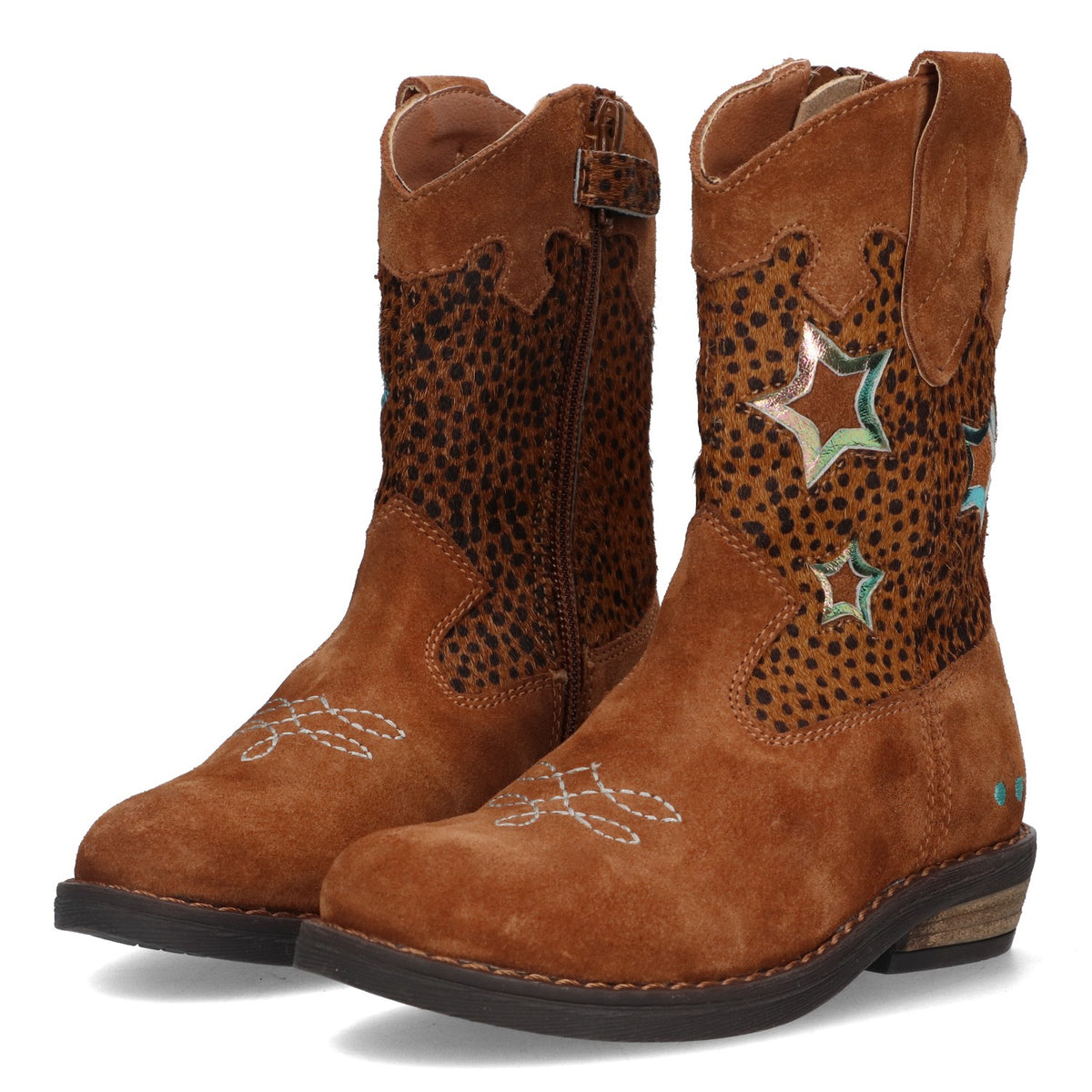 BunniesJR Robine Rodeo cowboy boots meisjes cognac
