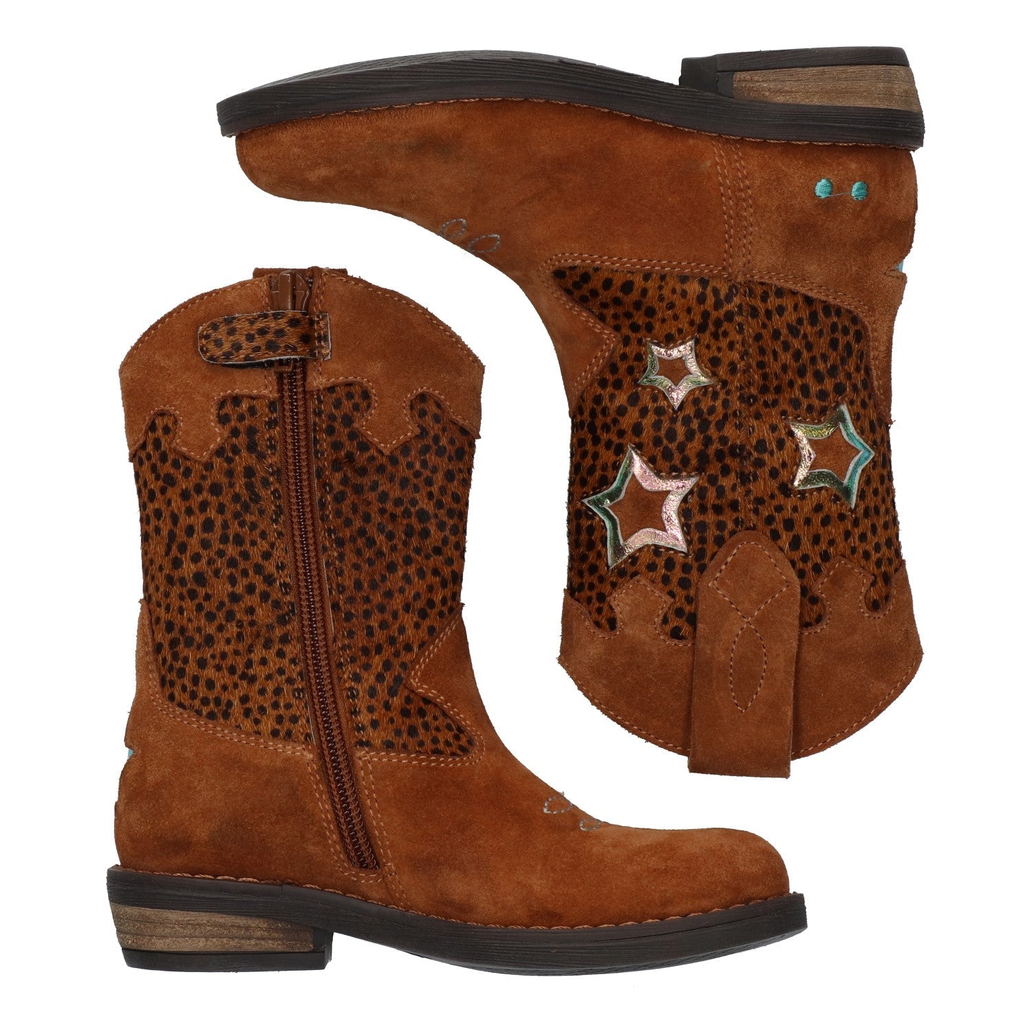 Robine Rodeo Cowboy Boots Meisjes Cognac