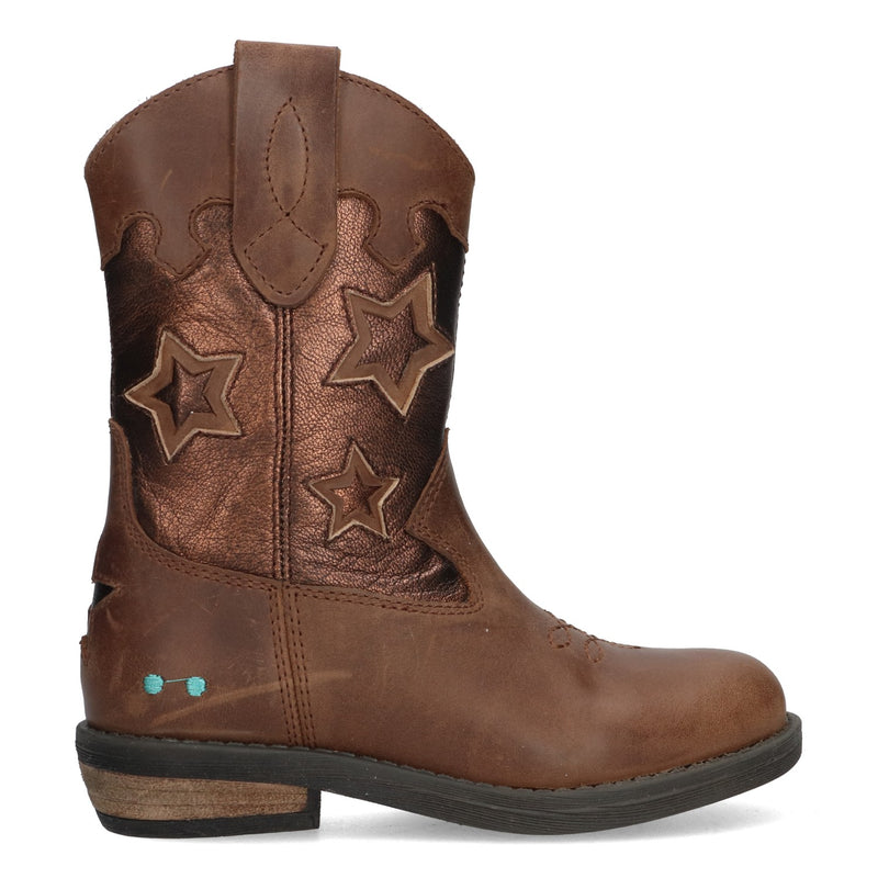 BunniesJR Robine Rodeo cowboy boots meisjes bruin