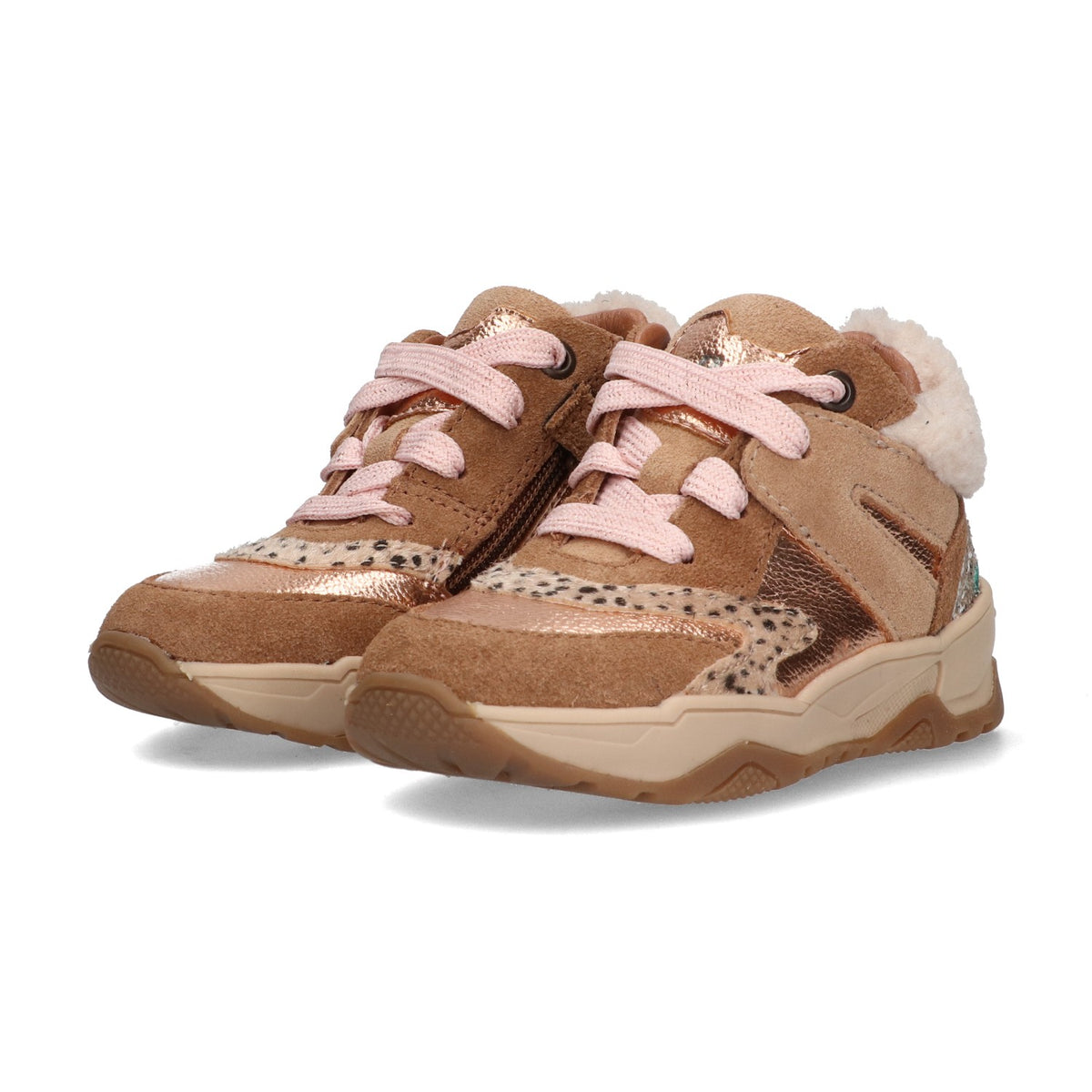 BunniesJR Cody Chunky meisjessneakers bruin