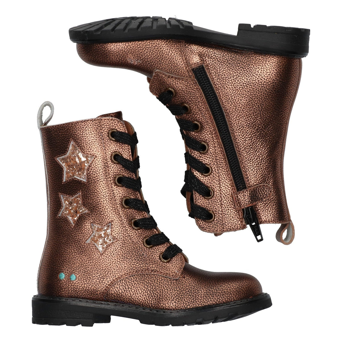 Hailee Happy Biker Boots Meisjes Bruin