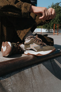 Cleo Chunky Lage Sneakers Groen