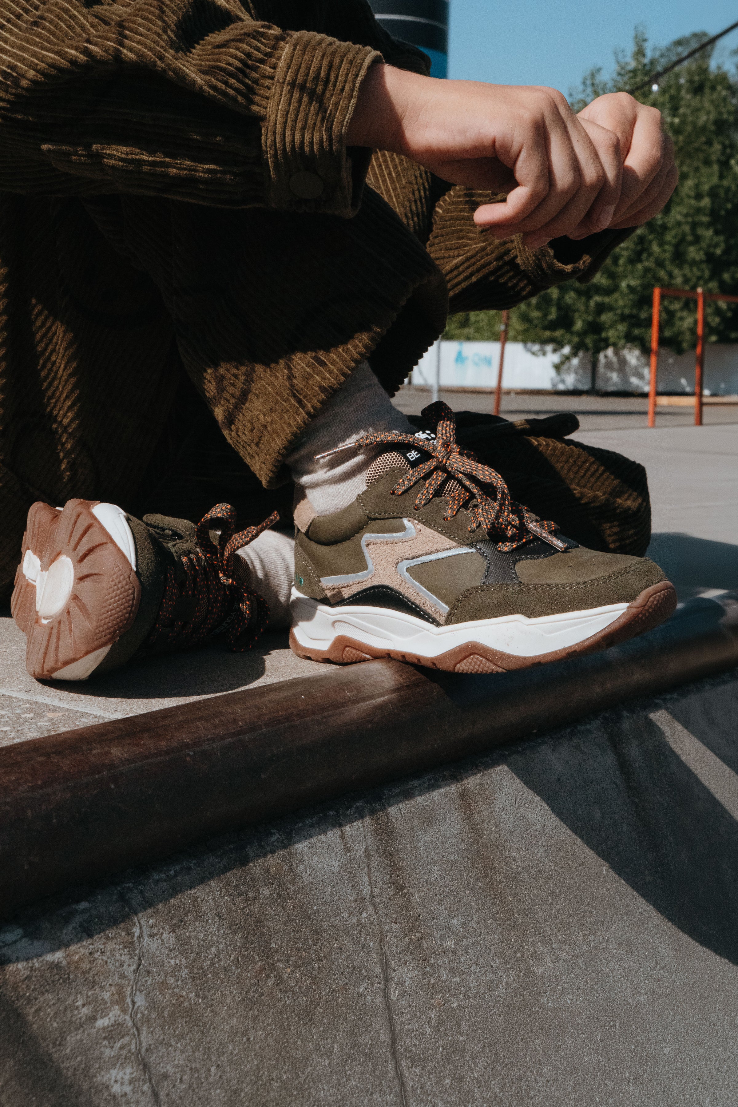 Cleo Chunky Lage Sneakers Groen