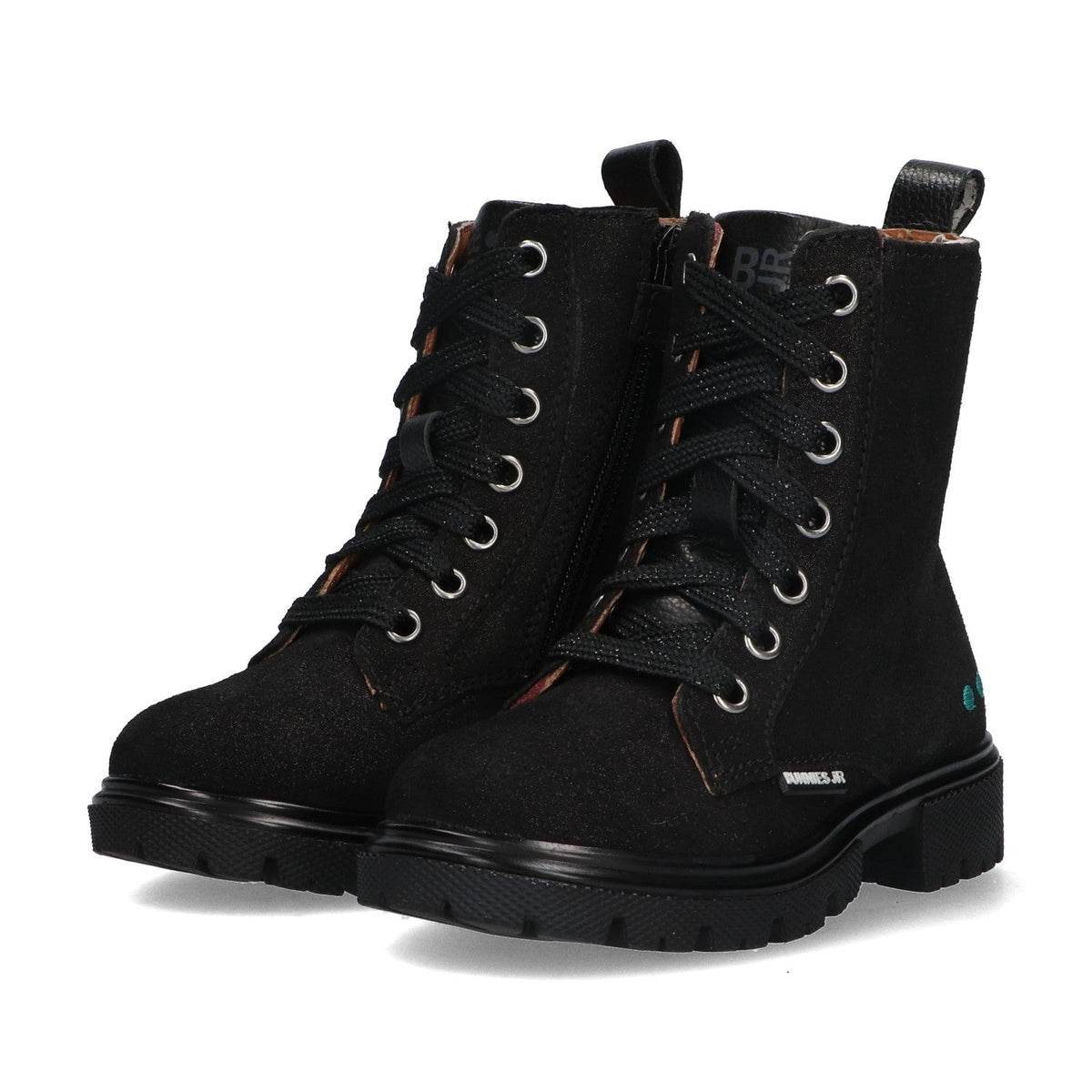 Saar Sterk Biker Boots Meisjes Zwart