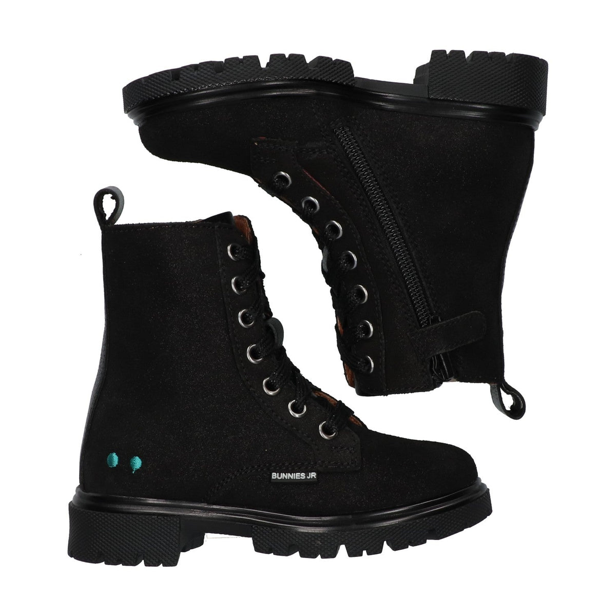 Saar Sterk Biker Boots Meisjes Zwart