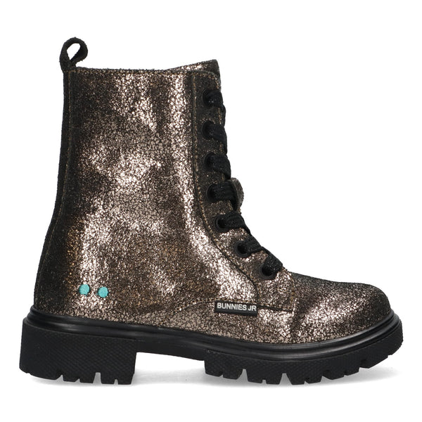 BunniesJR Saar Sterk biker boots meisjes grijs