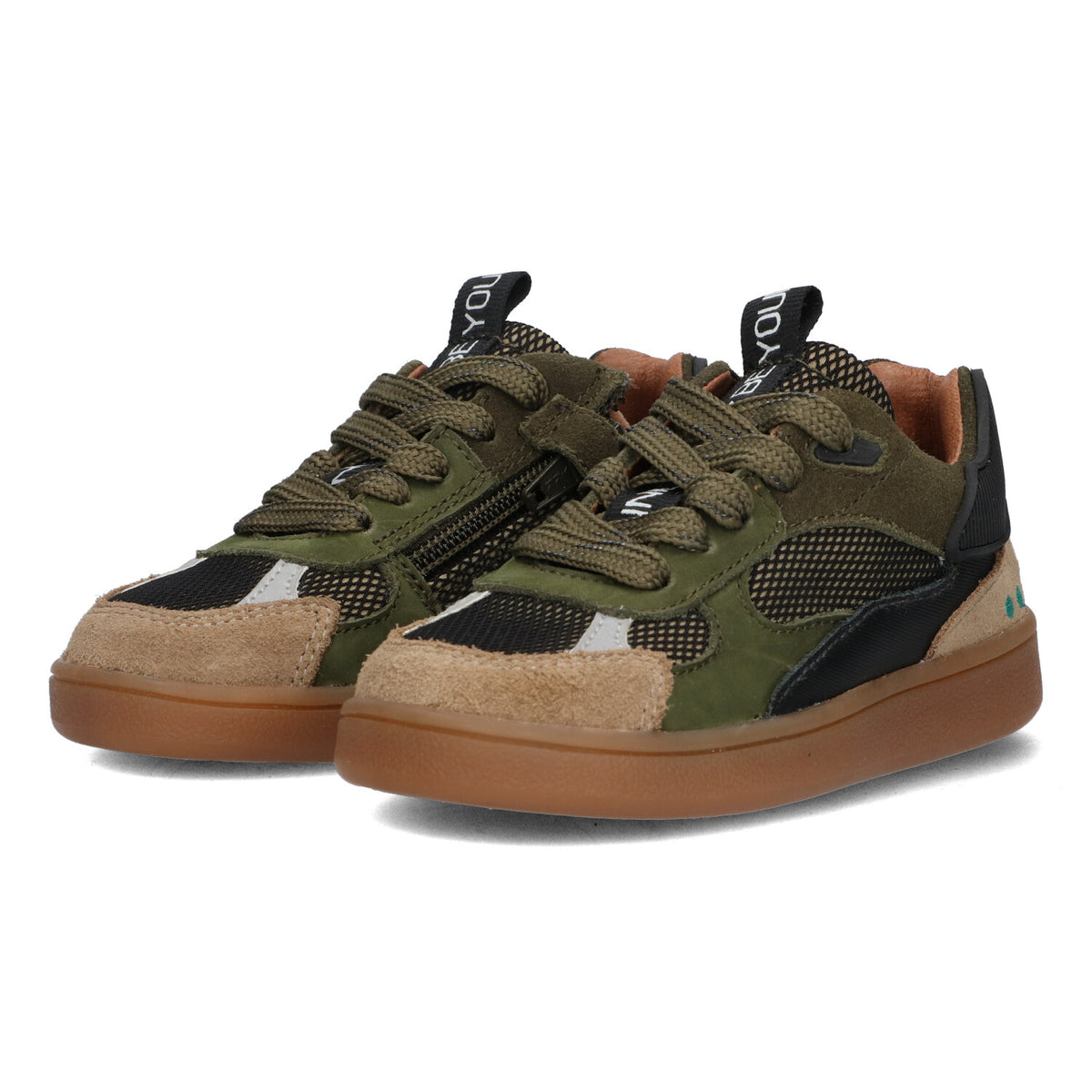 BunniesJR Sjors Sprinter lage sneakers jongens groen