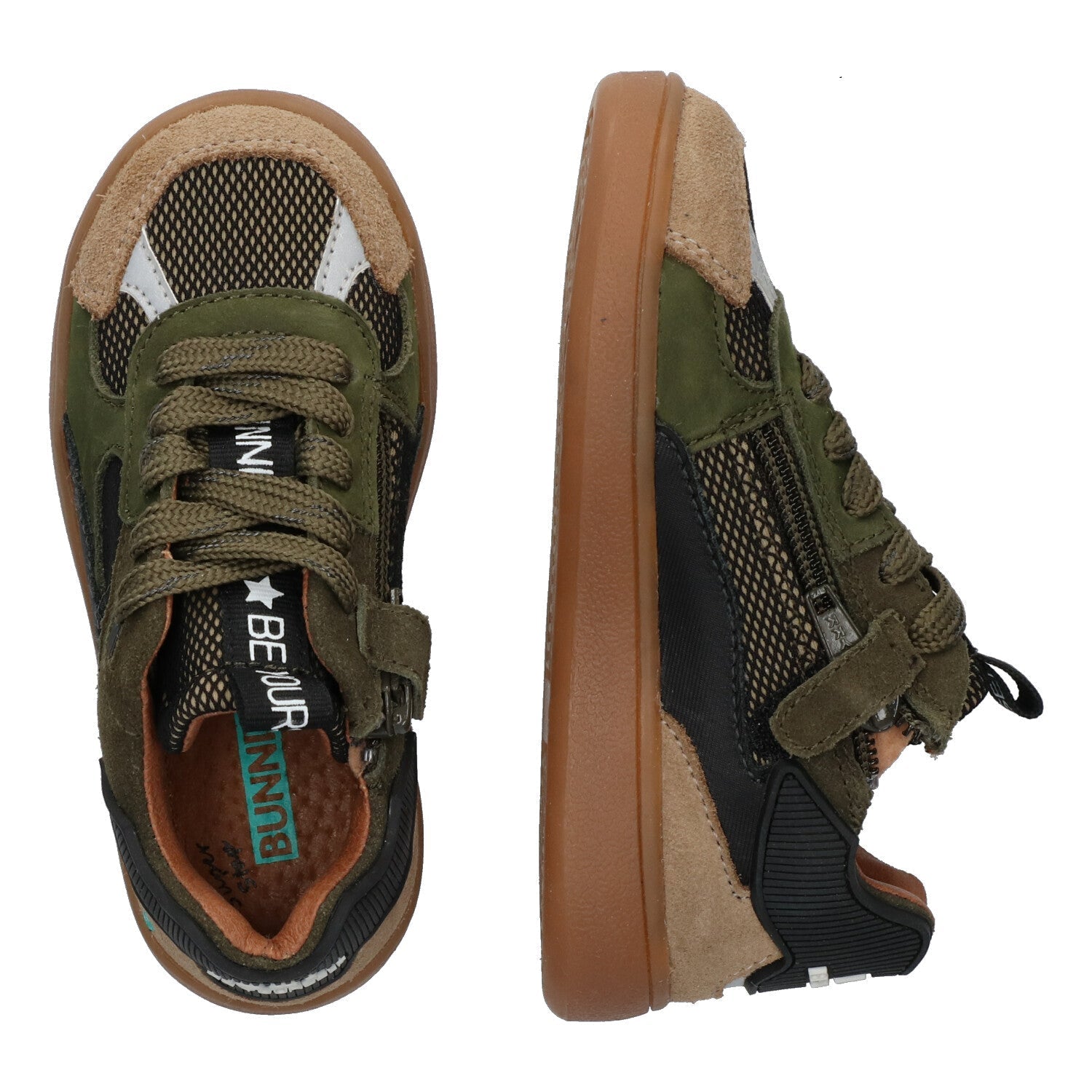 Sjors Sprinter Lage Sneakers Jongens Groen
