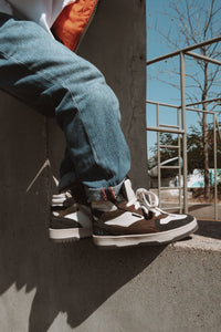 Billie Baas Hoge Sneakers Jongens Bruin