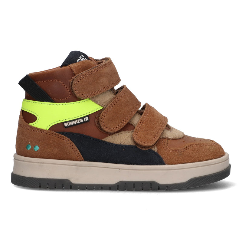 BunniesJR Benjamin Baas hoge sneakers jongens cognac