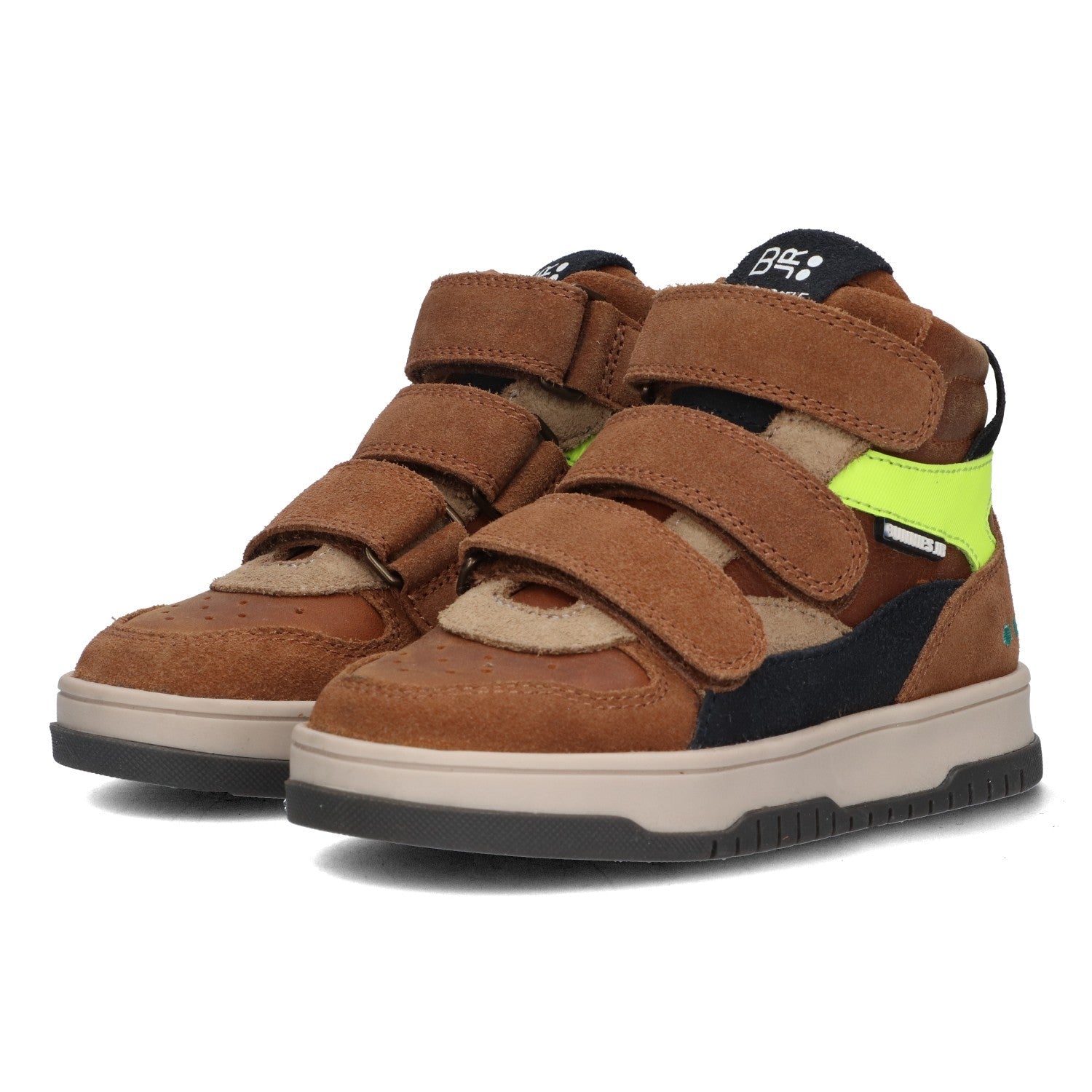 Benjamin Baas Hoge Sneakers Jongens Bruin