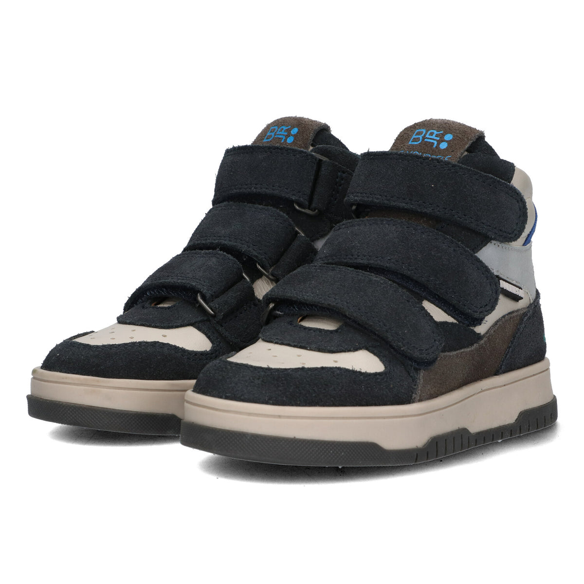 BunniesJR Benjamin Baas hoge sneakers jongens blauw