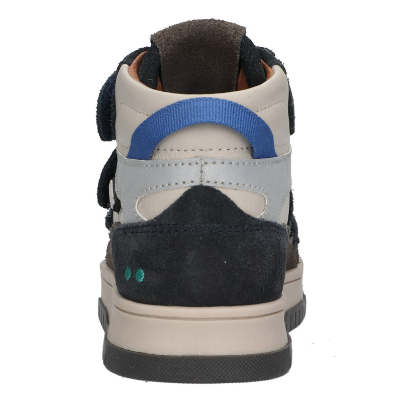 BunniesJR Benjamin Baas hoge sneakers jongens blauw