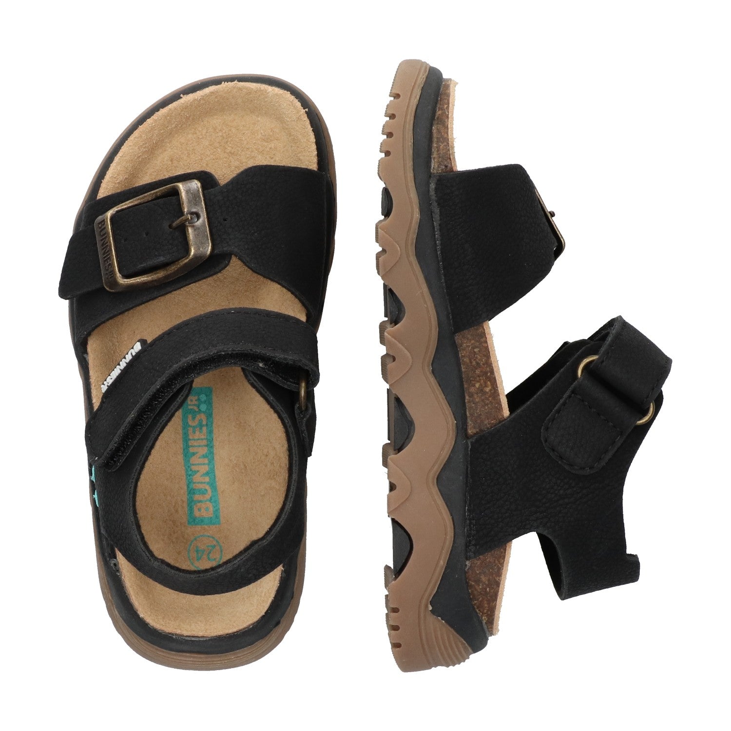 BunniesJR Raf Rock sandalen zwart jongens