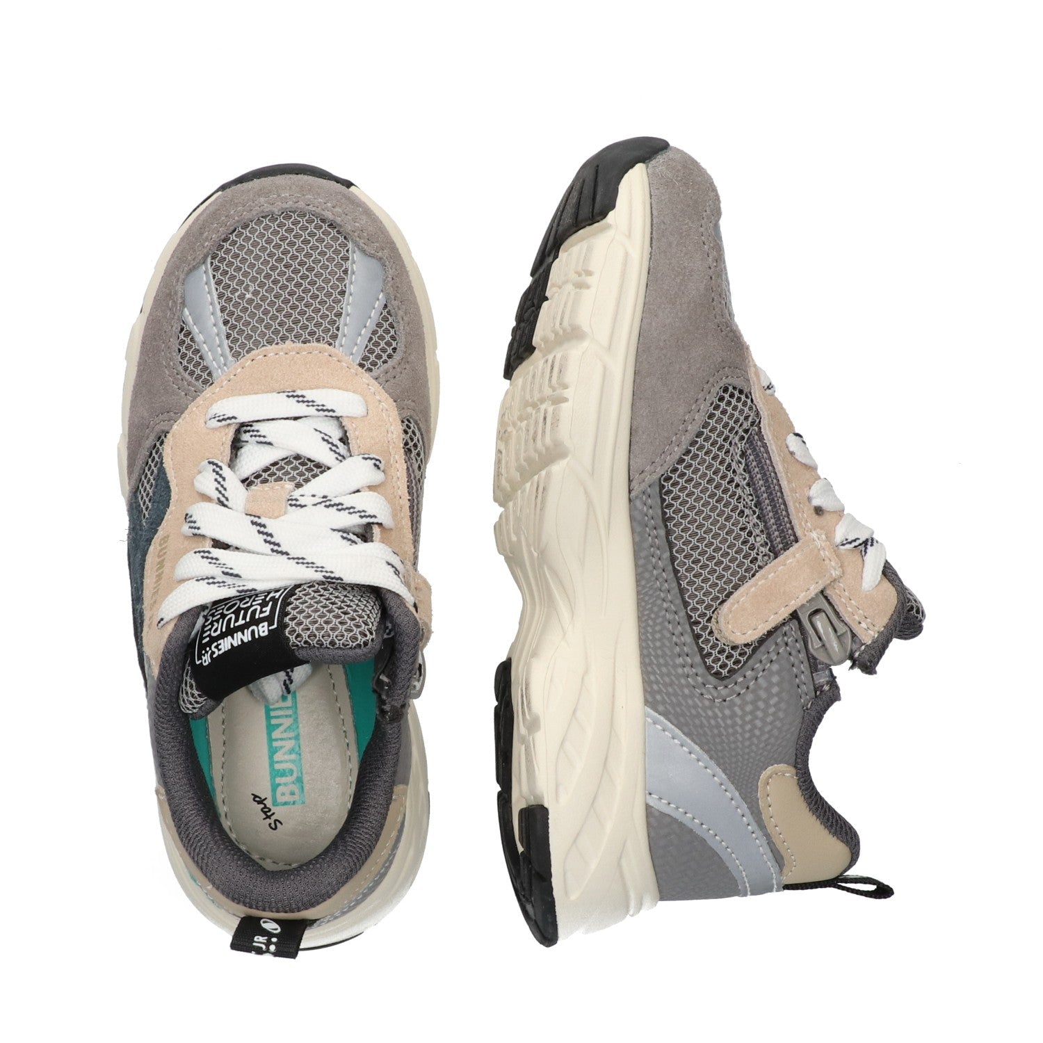 Daan Dash Lage Sneakers Jongens Grijs