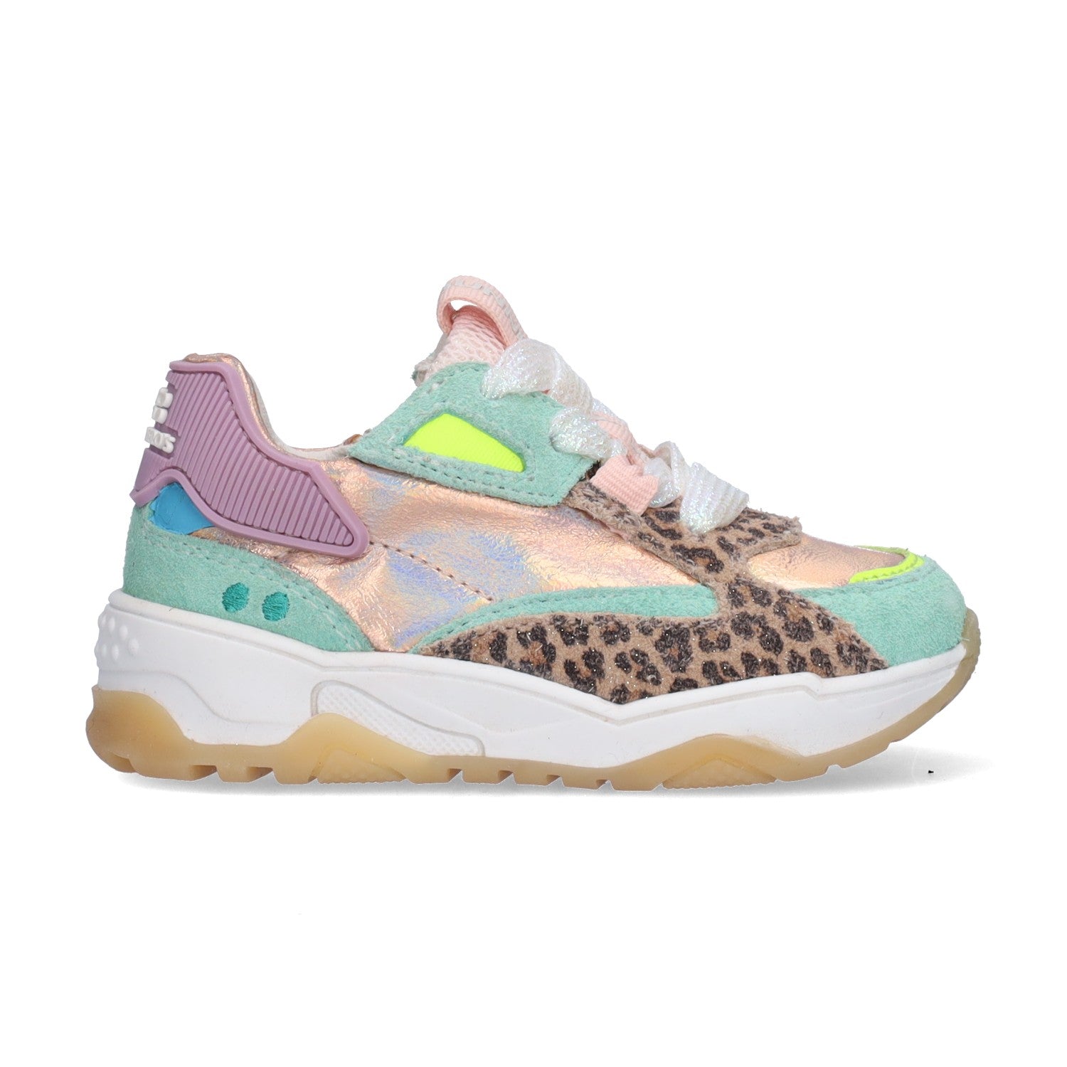 Cody Chunky Lage Sneakers Meisjes Groen