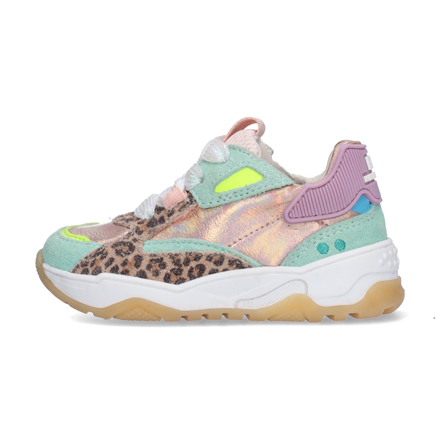 Cody Chunky Lage Sneakers Meisjes Groen