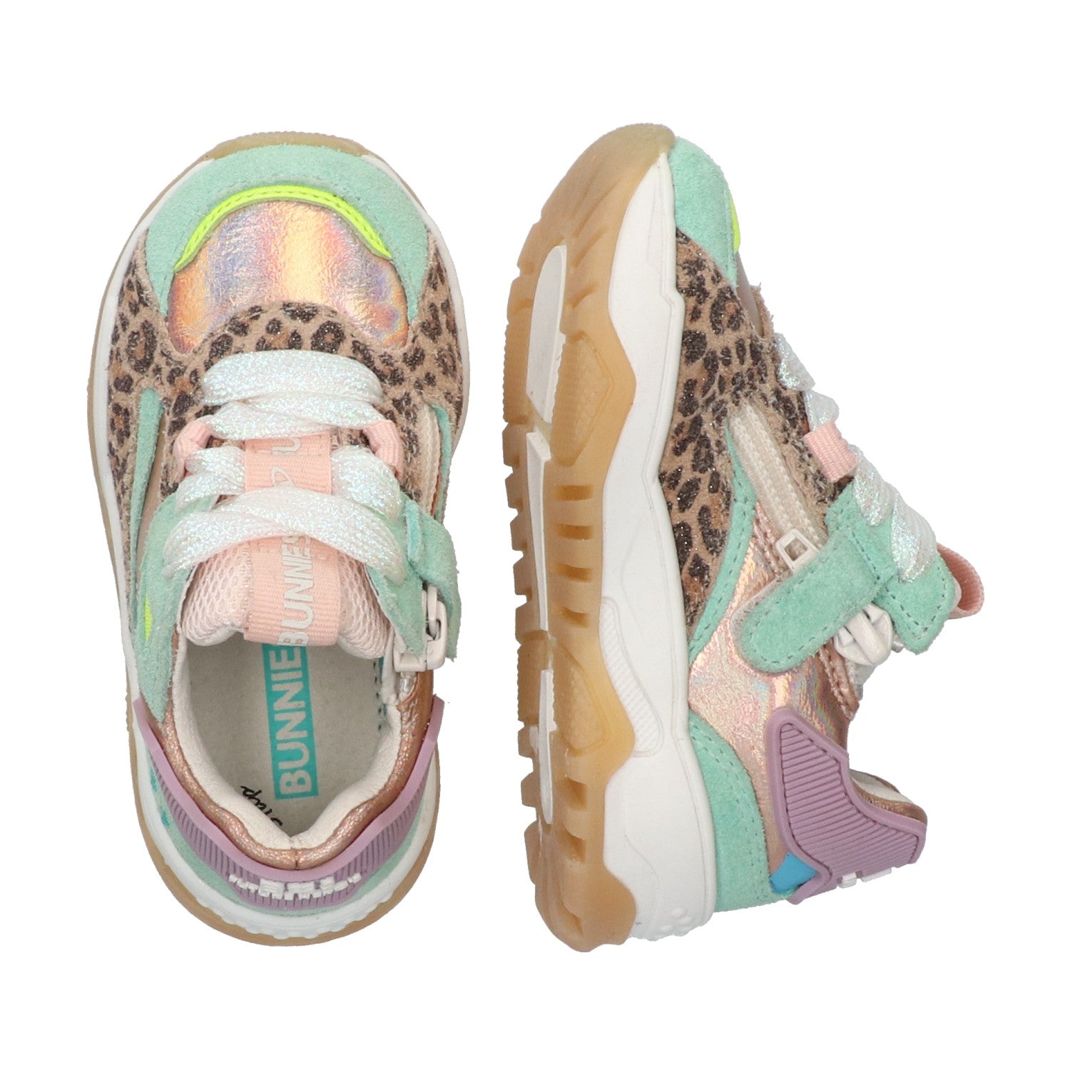 Cody Chunky Lage Sneakers Meisjes Groen