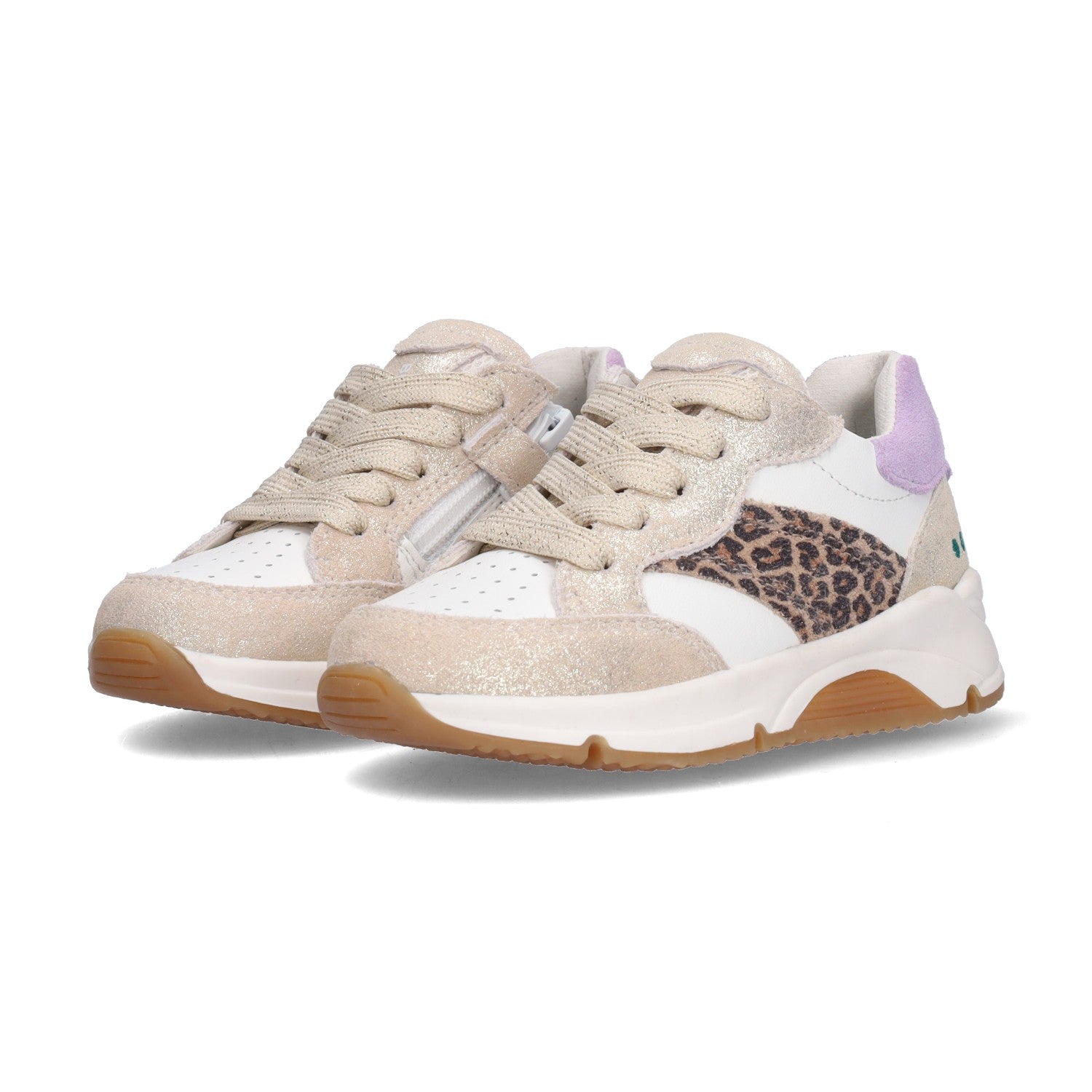 Fien Force Lage Sneakers Meisjes Beige