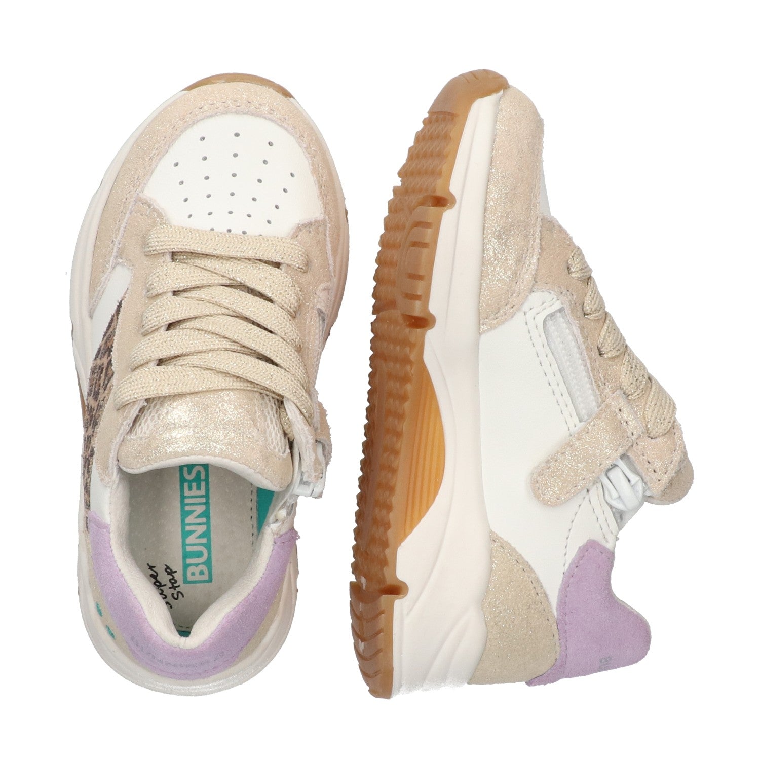 Fien Force Lage Sneakers Meisjes Beige