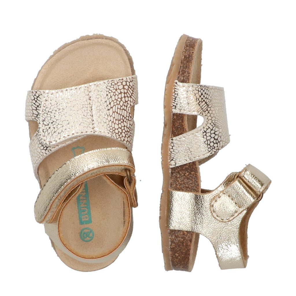 Brooklyn Beach Platte Sandalen Meisjes Goud