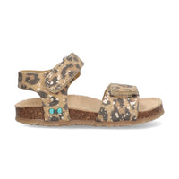 Bimi Beach Platte Sandalen Meisjes Bruin