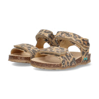 Bimi Beach Platte Sandalen Meisjes Bruin