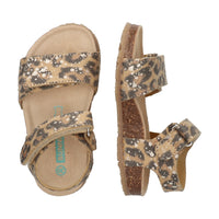 Bimi Beach Platte Sandalen Meisjes Bruin