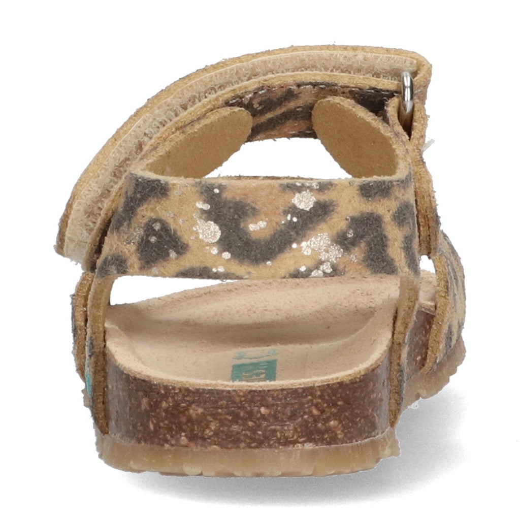 Bimi Beach Platte Sandalen Meisjes Bruin