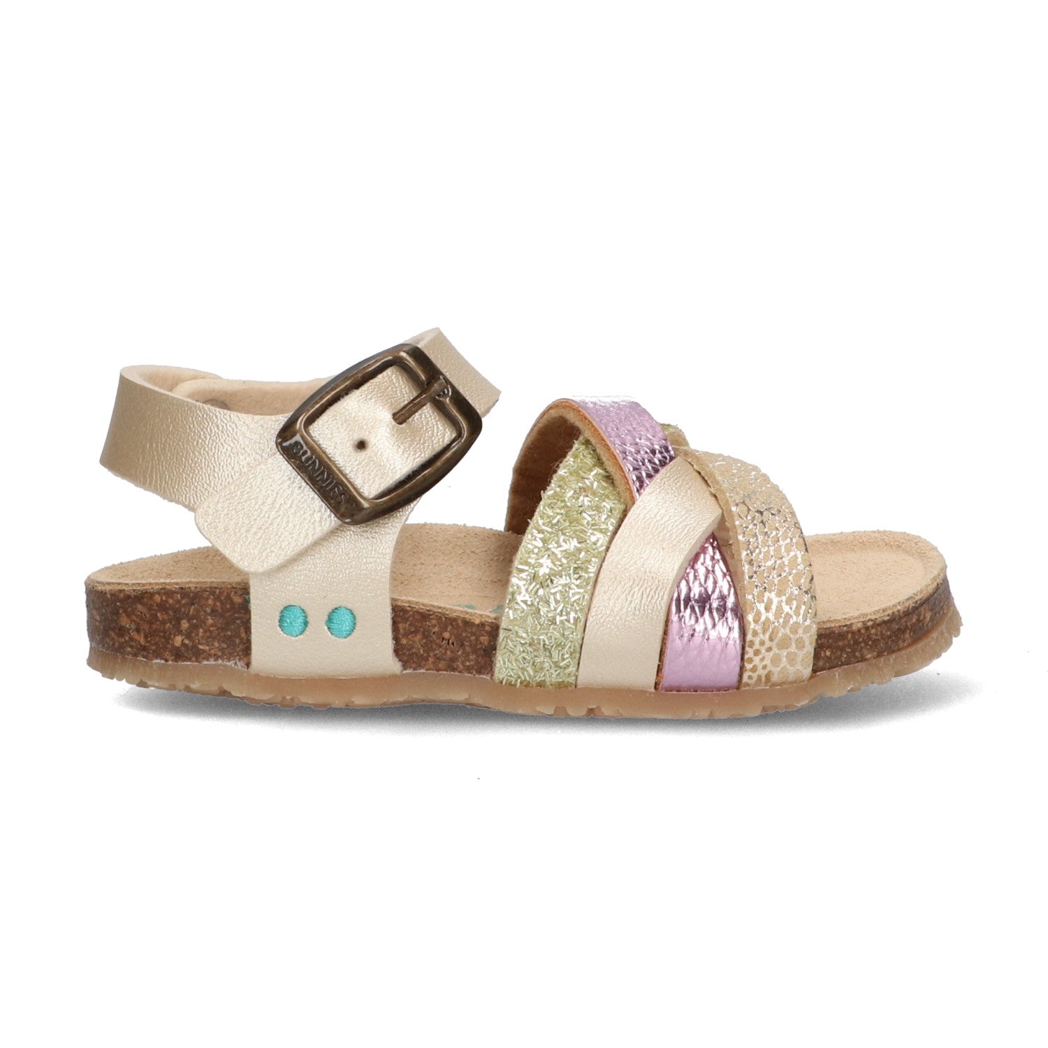 Becky Beach Platte Sandalen Meisjes Goud