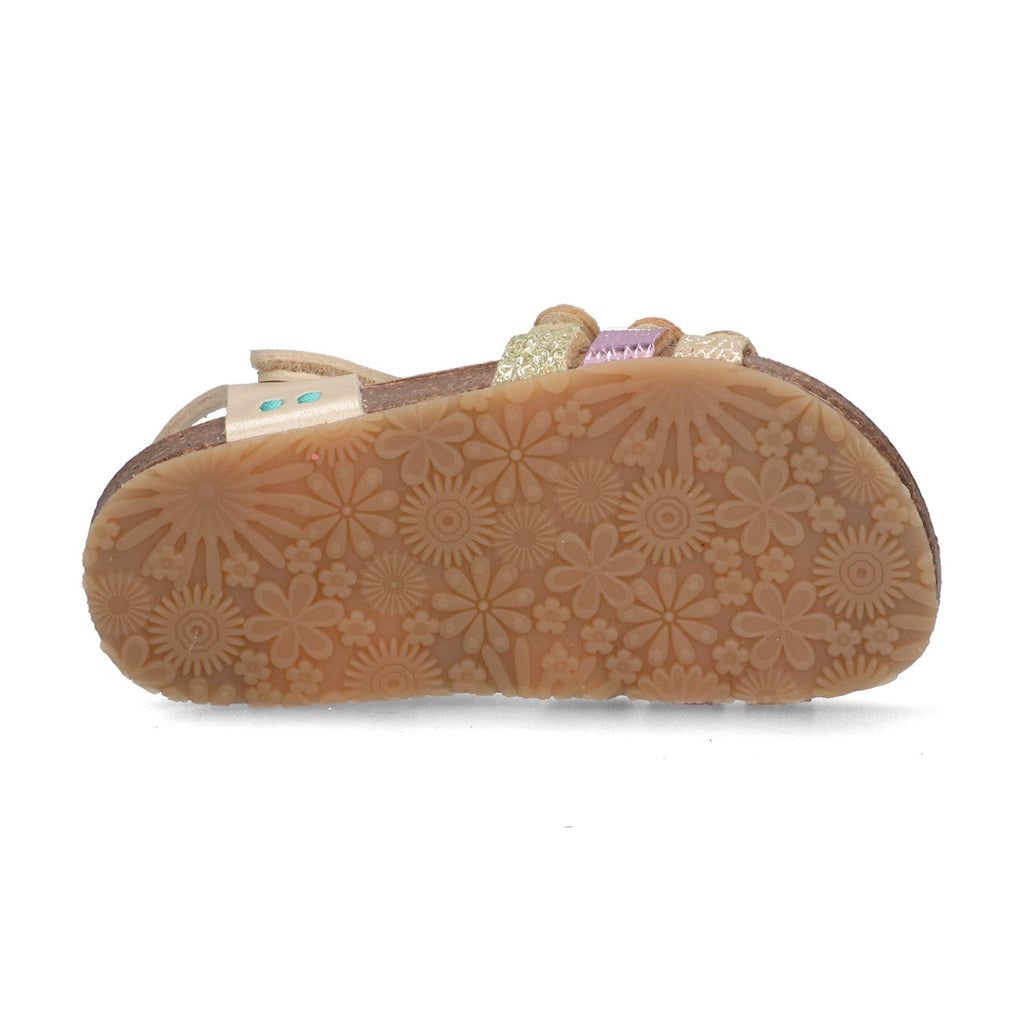 Babs Beach Platte Sandalen Meisjes Goud