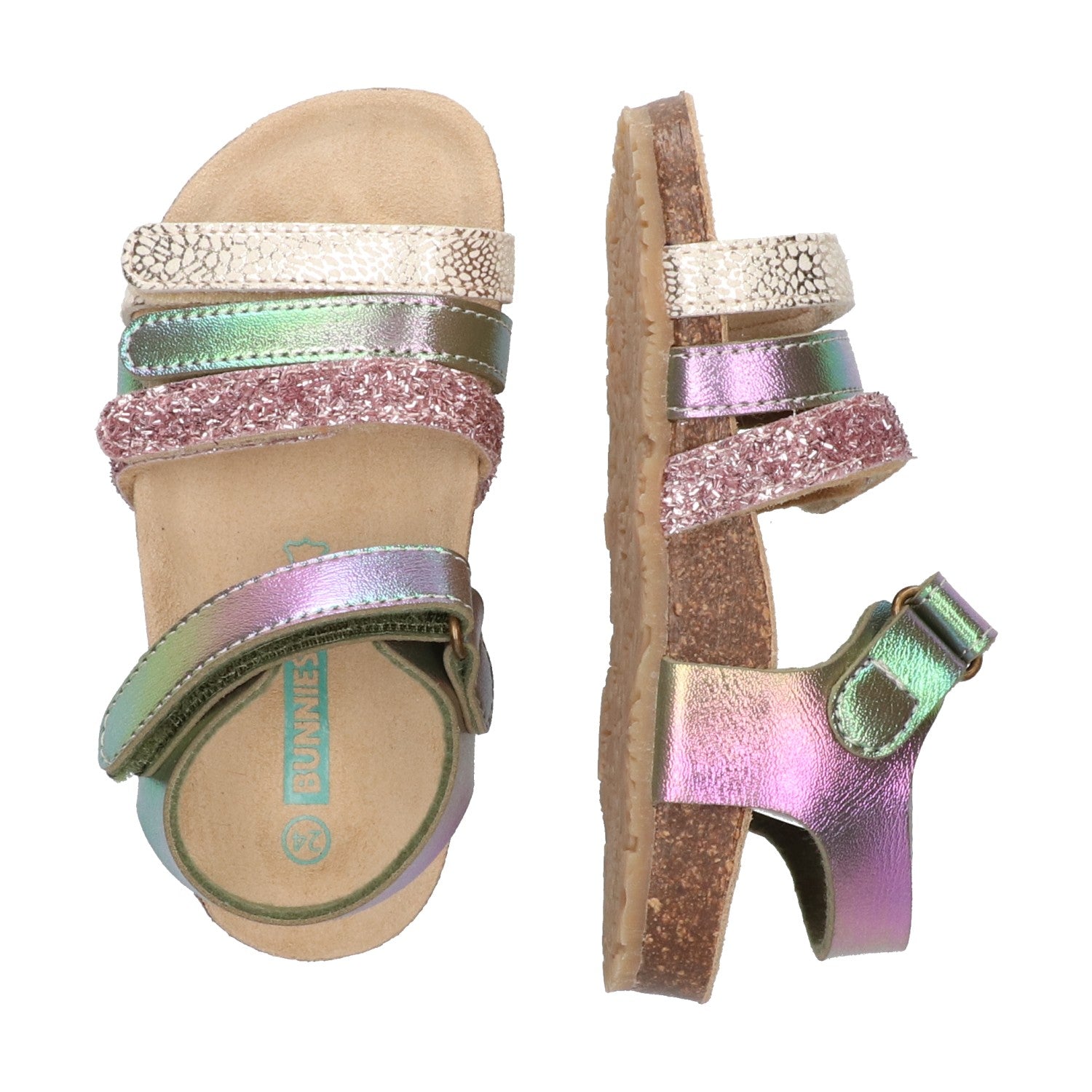 Babs Beach Platte Sandalen Meisjes Multicolor