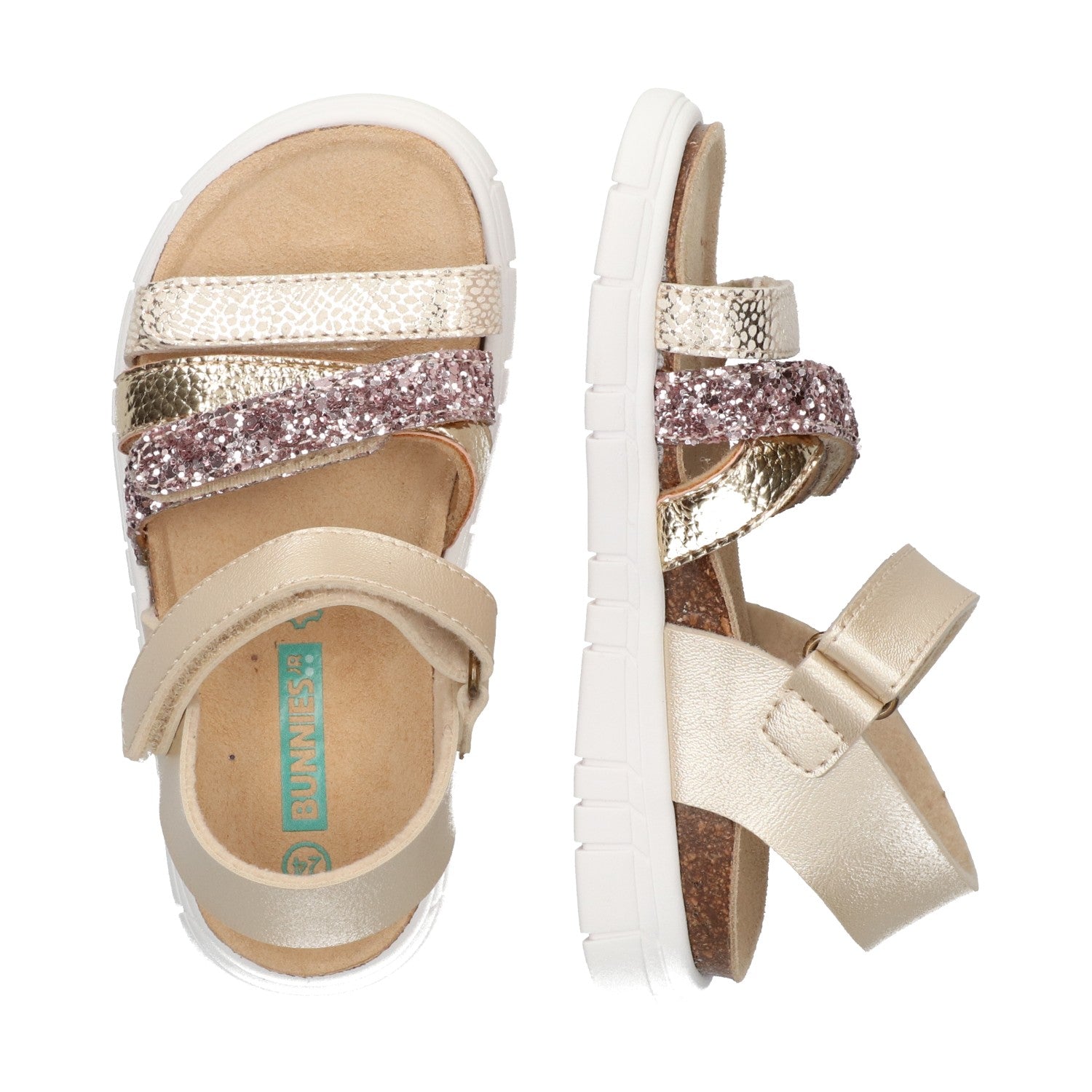Baily Beach Platte Sandalen Meisjes Goud