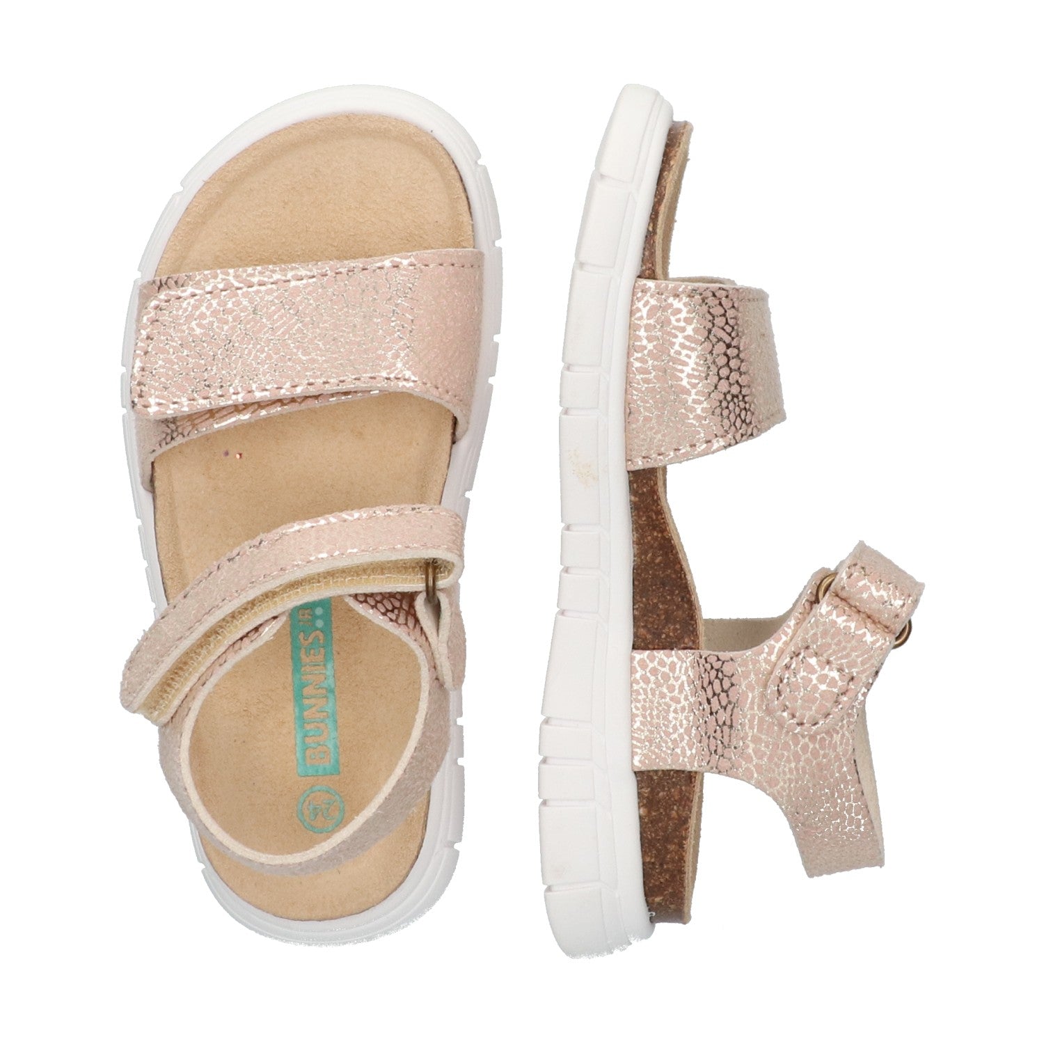 Bregje Beach Platte Sandalen Meisjes Beige