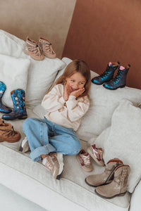 REZA RUSH  Meisjes Sneakers Taupe