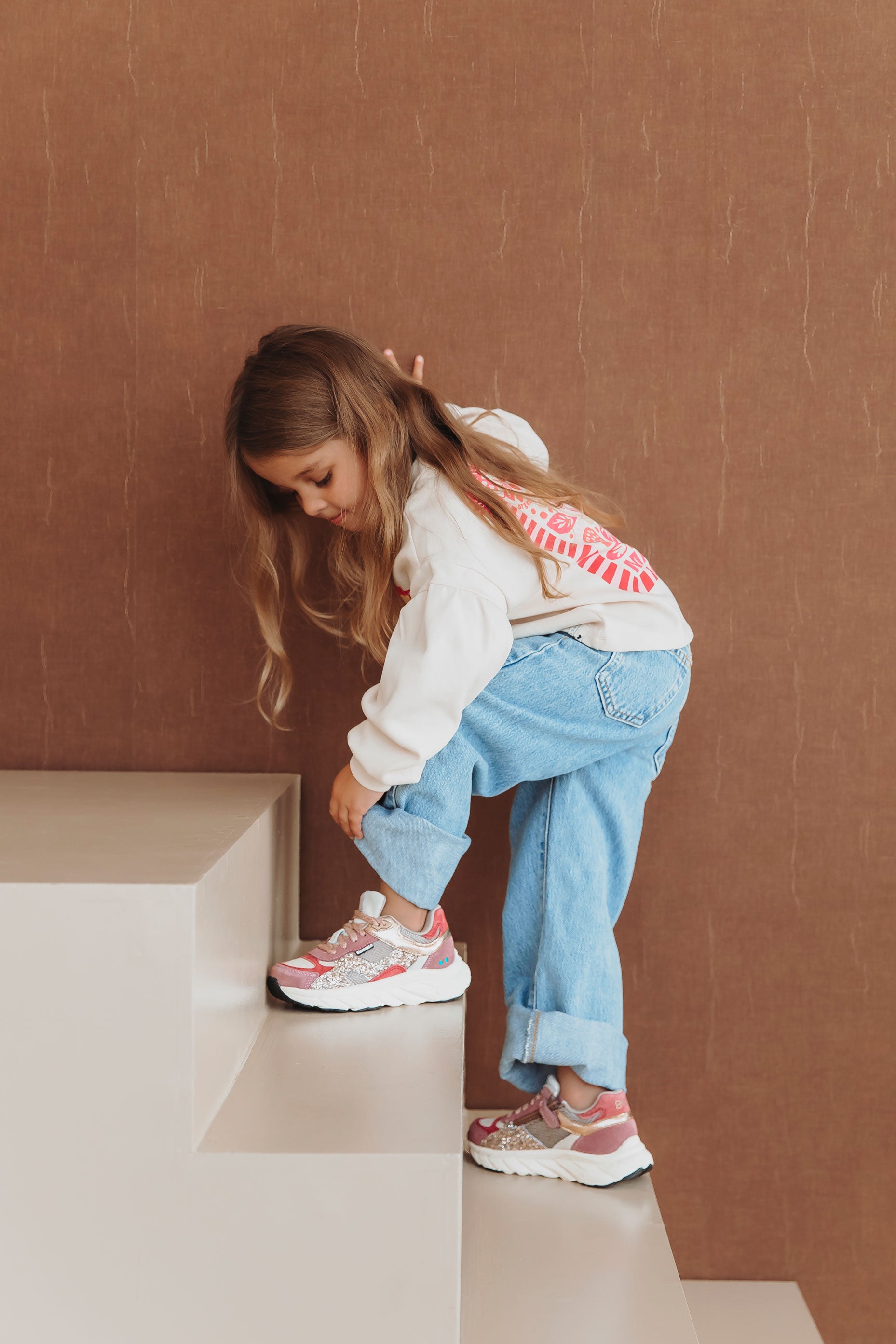REZA RUSH  Meisjes Sneakers Bordeaux