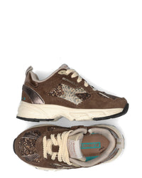DAAN DASH Meisjes Sneakers Bruin