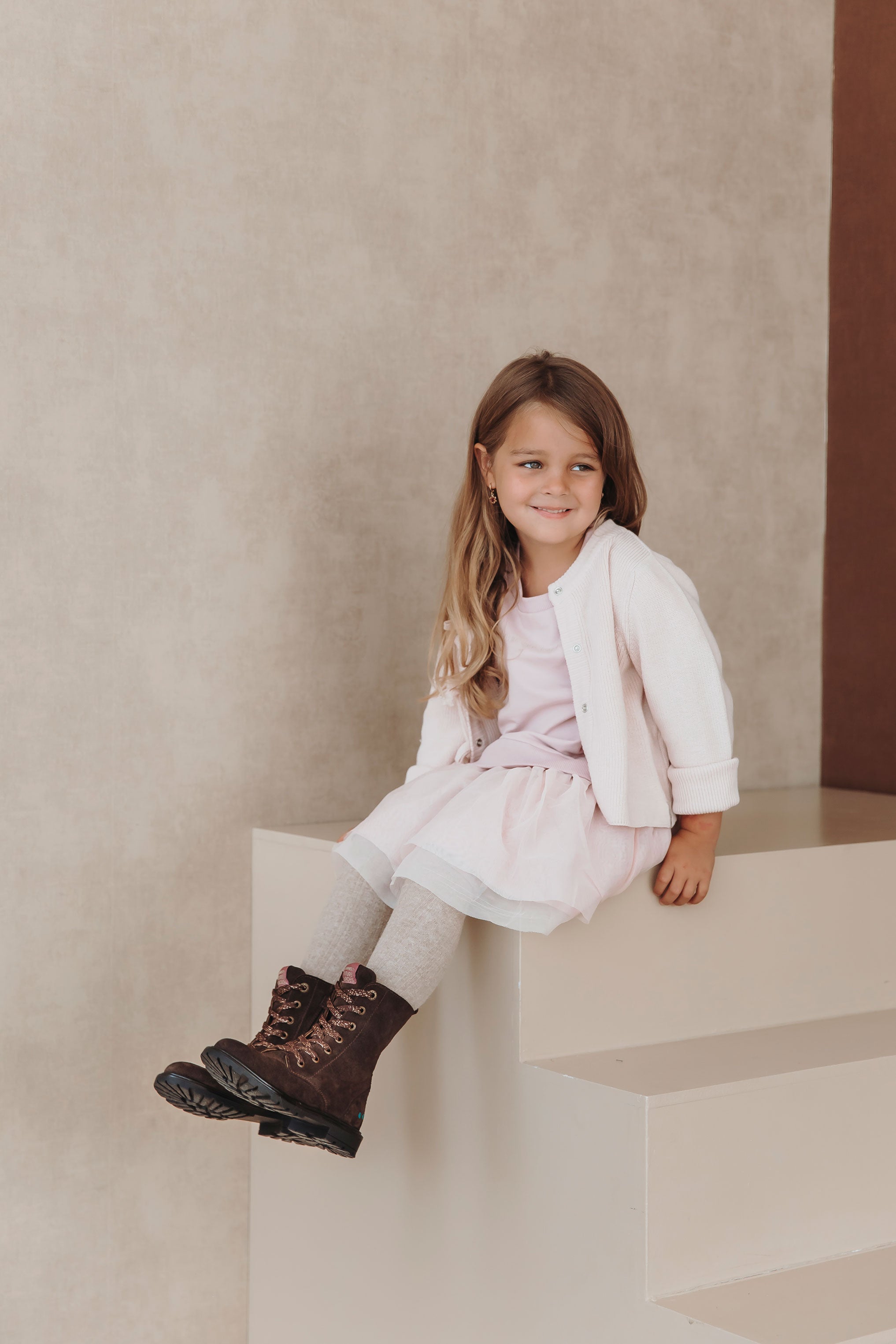 HIND HAPPY Meisjes Laarzen Donkerbruin