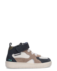 MARLON MELLOW Jongens Sneakers Blauw met Beige