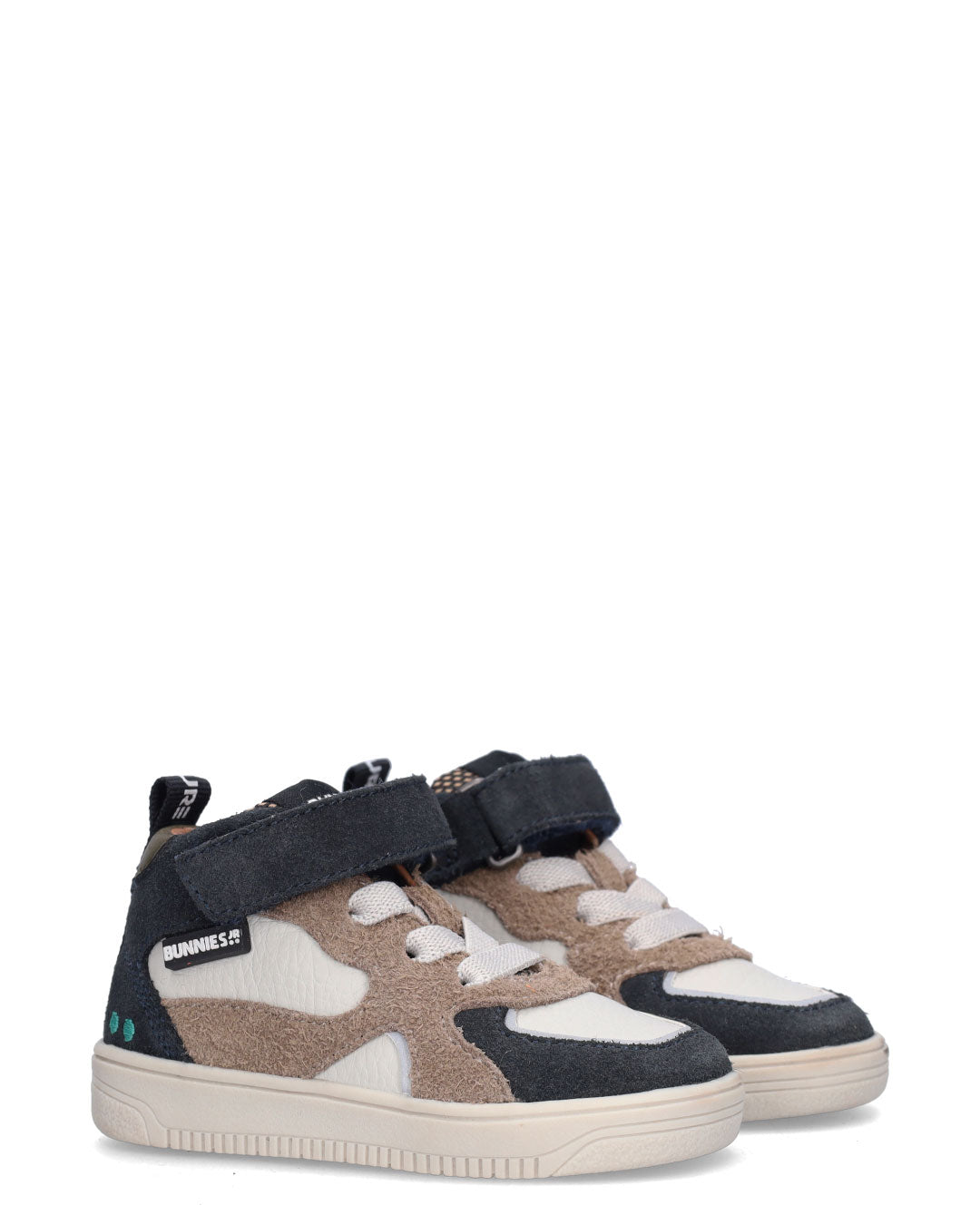 MARLON MELLOW Jongens Sneakers Blauw met Beige