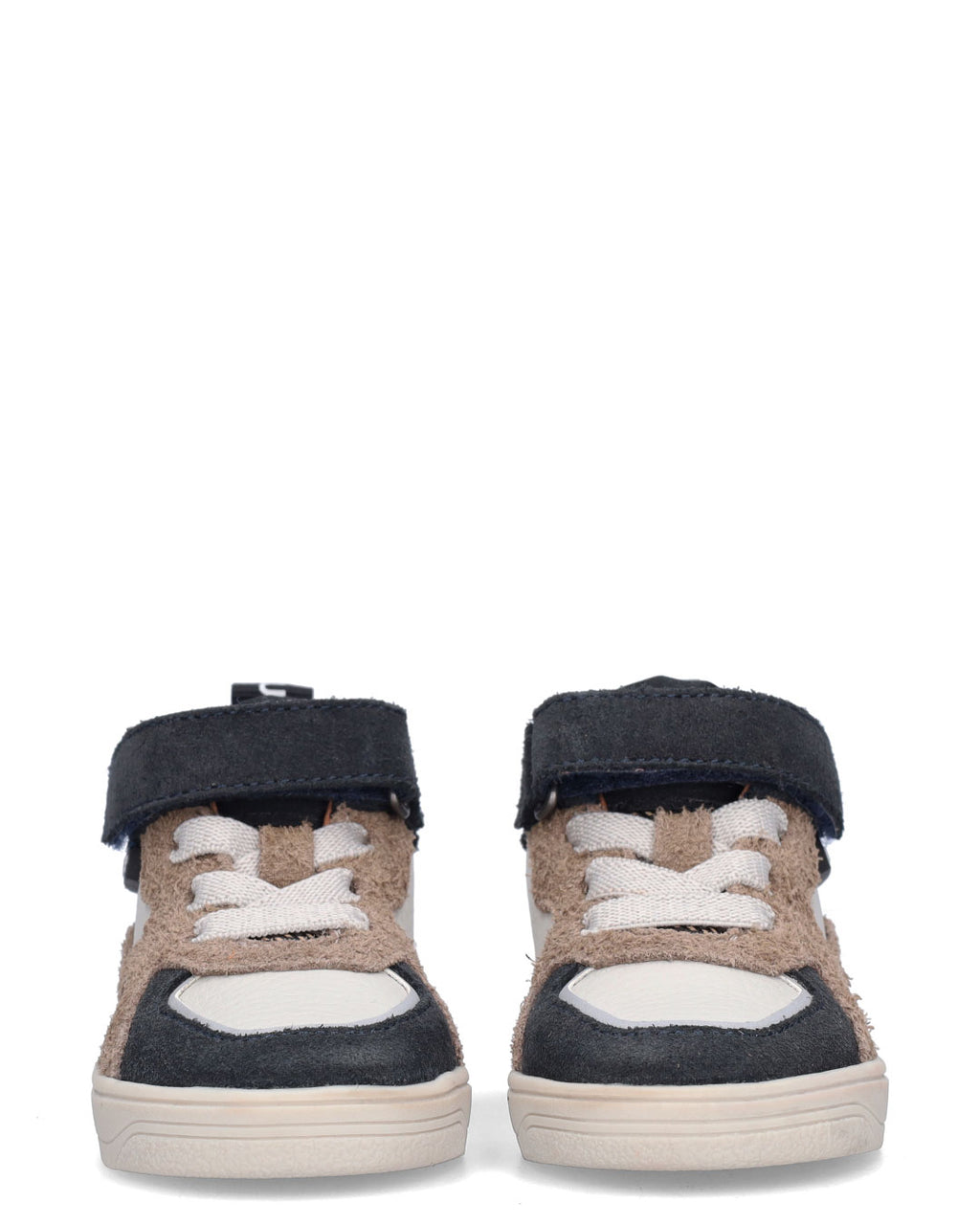 MARLON MELLOW Jongens Sneakers Blauw met Beige