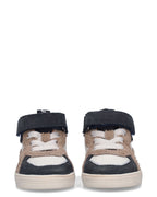MARLON MELLOW Jongens Sneakers Blauw met Beige
