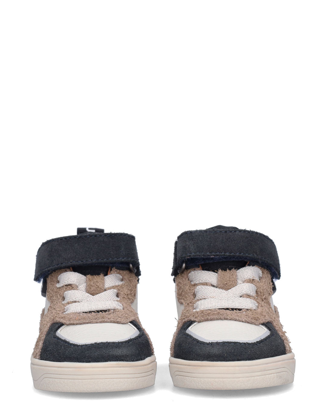 MARLON MELLOW Jongens Sneakers Blauw met Beige