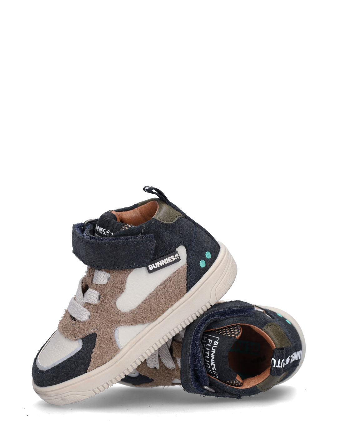 MARLON MELLOW Jongens Sneakers Blauw met Beige