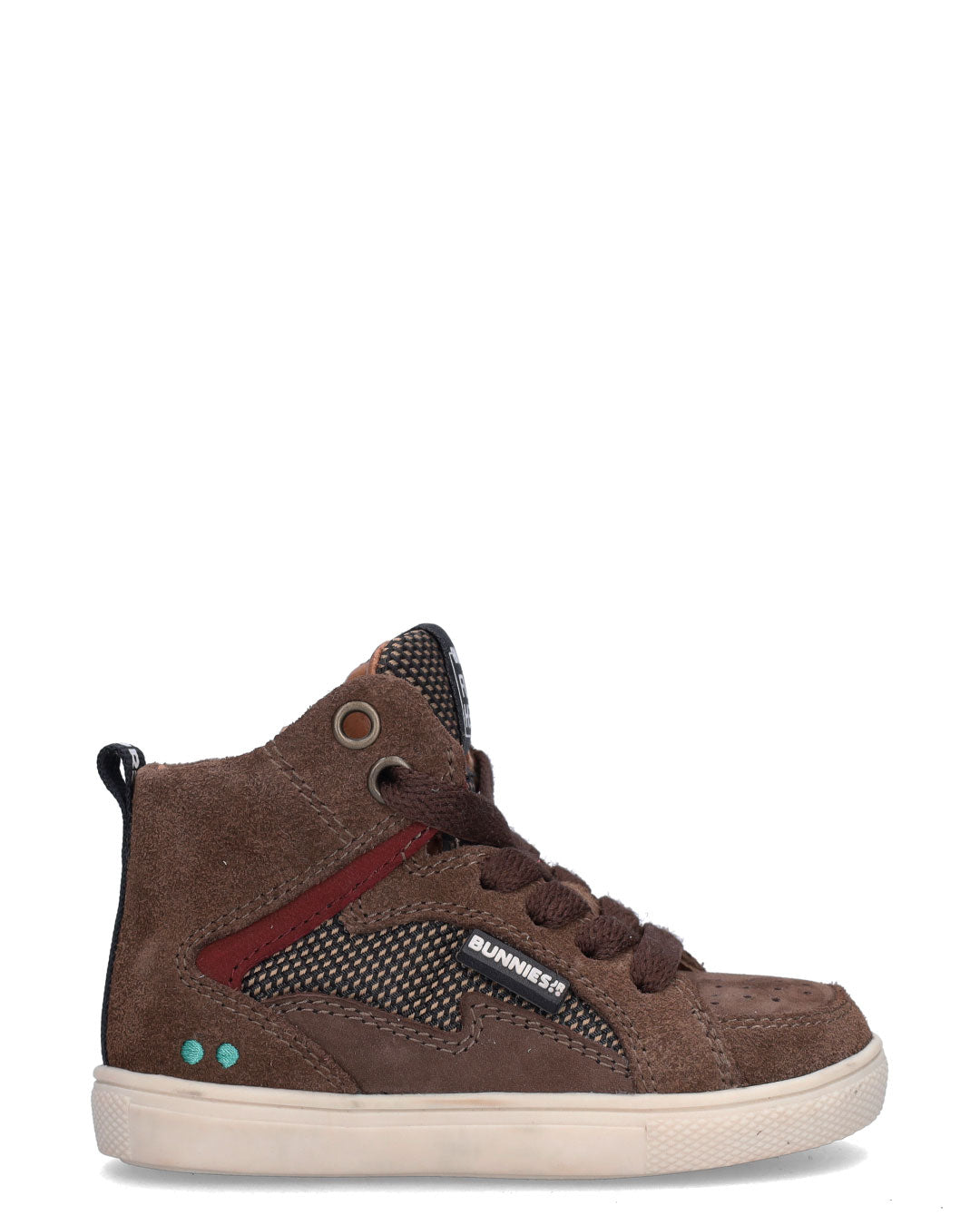 LUX LOUW Jongens Sneakers Donkerbruin